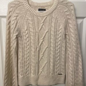 Abercrombie Ivory Knit Sweater